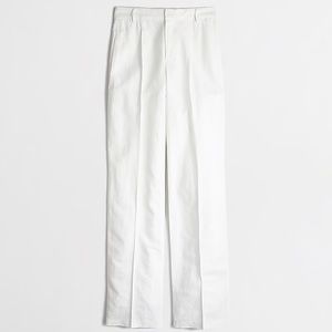 J.Crew Linen trouser white pants